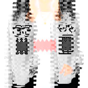 Retro Y2k Emo Scene Costume Graphic Face Women Women Sweatshirt | Seseable CA