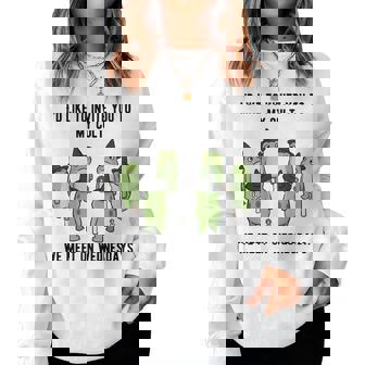 Sarcastic Frog Meme Amphibian Cult And Women Women Sweatshirt | Mazezy