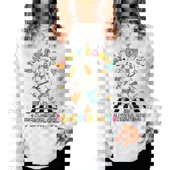 Silly Goose Teacher Club Back To School Elementary School Women Sweatshirt | Mazezy