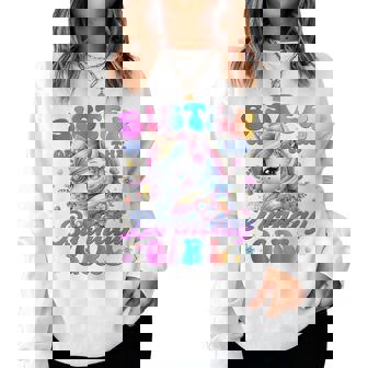 Sister Of The Birthday Girl Unicorn Flower Family Matching Women Sweatshirt | Seseable FR