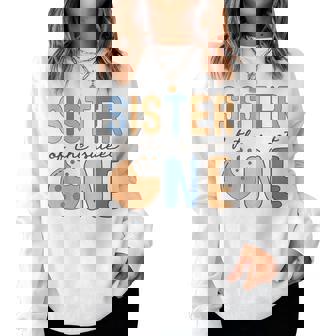 Sister Of The Sweet One Cookies And Milk 1St Birthday Family Women Sweatshirt | Seseable UK