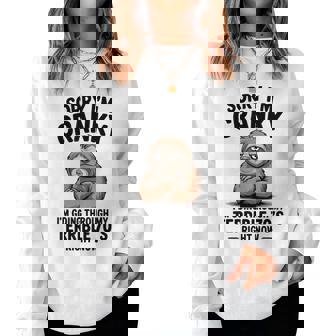 Sorry I'm Cranky Terrible 70'S Sloth Retro Women Sweatshirt | Seseable FR