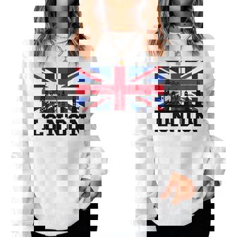 Souvenir De Londres Angleterre Royaume-Unioyageacances Hommes S Sweat-shirt pour femme - Cadeauxyz