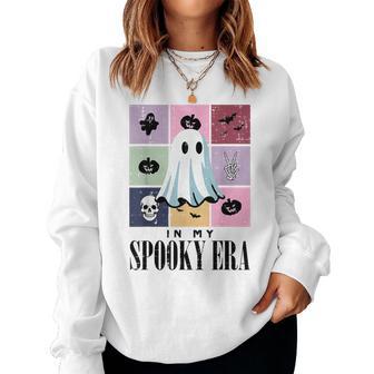 In My Spooky Era Ghost Retro Halloween Girls Ns Women Sweatshirt - Thegiftio UK