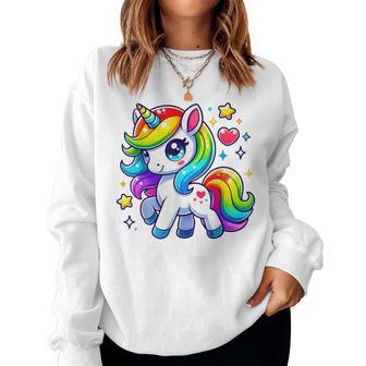 Unicorn For Girls Cute Magical Unicorn Women Sweatshirt - Thegiftio UK