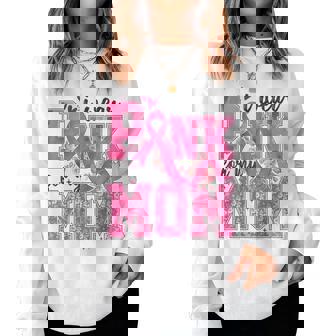 I Wear Pink For My Mom Breast Cancer Awareness Girls Women Sweatshirt - Monsterry