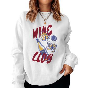 Wine Club Retro Wine Graphic Para Amantes Delino Hombres Es Sudadera Mujer - Regaloses