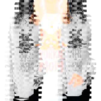 Yorkshire Terrier Mom Dog Yorkie Mama Cute Puppy Women Women Sweatshirt | Seseable FR