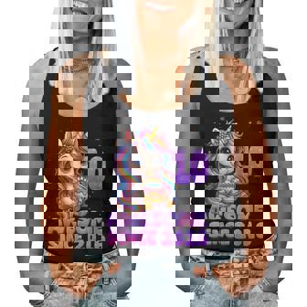 10 Year Old Awesome Since 2016 Unicorn 10Th Birthday Girl Women Tank Top - Thegiftio