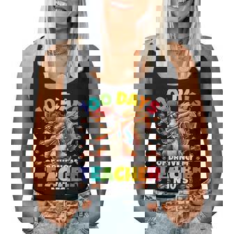 100 Days Of Driving My Teacher Nut Dabbing Squirrel 100Th Da Women Tank Top | Seseable CA