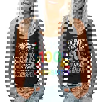 100 Days Of Kindergarten Teacher Happy 100Th Day Of School Women Tank Top | Seseable FR