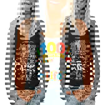 100 Days Of Livin That Pre-K Life School Teachers Girls Boys Women Tank Top | Seseable CA