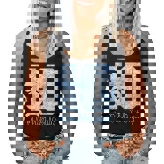 10Th Birthday Girl Blue Coquette Bow 10 Year Old Women Tank Top | Mazezy