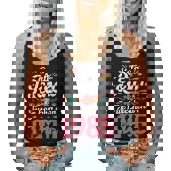 40 Años Regalo De Cumpleaños Hecha En 1985 40 Años Cuello Camiseta sin mangas para mujer - Regaloses