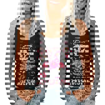 55歳 1971年2月 花柄 55歳 誕生日 男性 女性 レディースタンクトップ - Kawaiitshirt