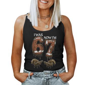 I Was 6 Now I'm 7 Football 6 7 Birthday Boys Girls Women Tank Top - Thegiftio