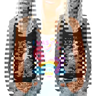 I Was 6 Now I'm 6 7 Unicorn 7Th Birthday Girl 6 7 Women Tank Top - Thegiftio