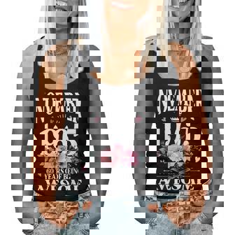 60 Years Old November Floral 1965 60Th Birthday Women Women Tank Top | Mazezy