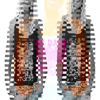 67 Days Of School Girls Coquette Bow 67Th Day Of School Women Tank Top | Seseable FR