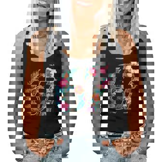 67 Floral Flower Gen 67Th Birthday Number 67 Women Tank Top | Seseable CA