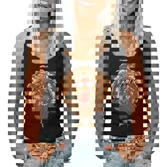 67 Meme Humor Turkey Bow Turkey Day Thanksgiving 6-7 Women Tank Top | Mazezy