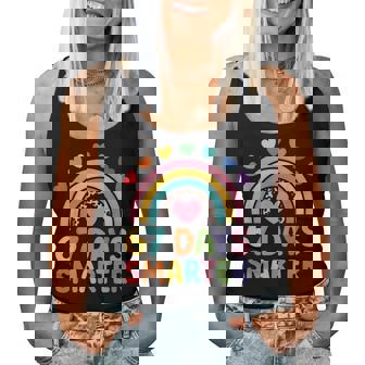 67Th Day Of School Teacher 67 Days Smarter Rainbow Boy Girls Women Tank Top - Monsterry