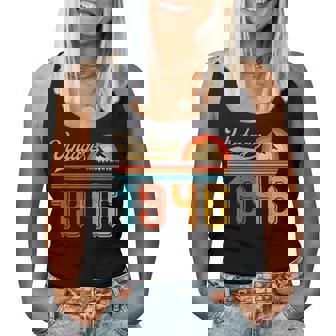 80歳の誕生日プレゼント 80歳 男性 女性 レトロ ヴィンテージ 1946 レディースタンクトップ - Kawaiitshirt