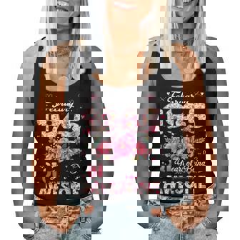 81歳 1945年2月 花柄 81歳 誕生日 男性 女性 長袖tシャツ レディースタンクトップ - Kawaiitshirt