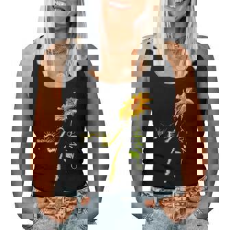 8647 Subtle Anti Trump 86 47 Sunflower Cat Lovers Feminist Women Tank Top - Thegiftio