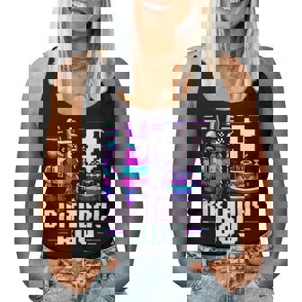 8Th Birthday Boy Llama For 8 Years Old Gamers Women Tank Top - Thegiftio