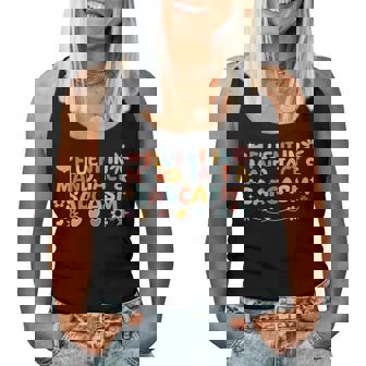 Aba Therapist Fluent In Mand Behavior Analyst Rbt Floral Women Tank Top - Monsterry