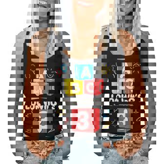 Abc Look Who's 3 3Rd Birthday Girl Boy Toddler Women Tank Top | Seseable CA