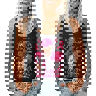 African American In October We Wear Pink Breast Cancer Women Tank Top | Mazezy