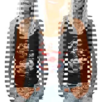 African Santa Wife Dancing African American Christmas Women Tank Top | Mazezy