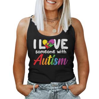 Amo A Alguien Con Autismo Concienciaobre El Autismo Cuello Camiseta sin mangas para mujer - Regaloses