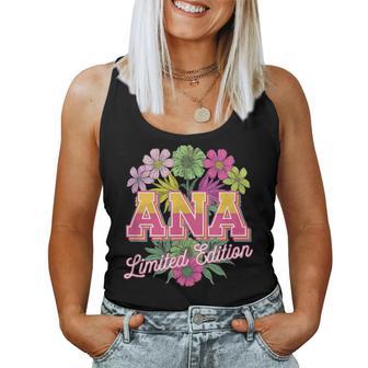 Ana Edición Limitadaintage Nombre Personalizado Esposa Abuela Camiseta sin mangas para mujer - Regaloses