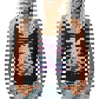 Anime Waifu Cute Anime Manga Cat Girl Sweet Retro Japan Women Tank Top | Mazezy