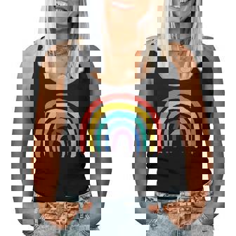Arco Iris Diseño Colorido Cuello Camiseta sin mangas para mujer - Regaloses