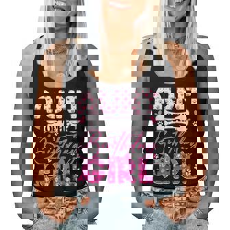 Aunt Of The Birthday Girl Dogs Paw Theme Family Bday Party Women Tank Top - Monsterry