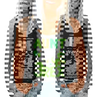 Aunt Of The Three Rex Birthday Dinosaur Family Matching Women Tank Top | Mazezy