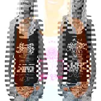 Auntie Pit Crew Race Car Birthday Girl Party Racing Family Women Tank Top | Seseable CA