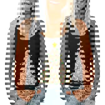 Baseball Christmas Tree Xmas Pajamas Player Coach Women Women Tank Top - Thegiftio