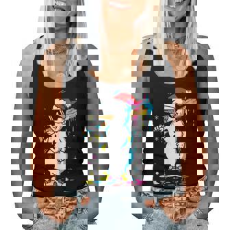 Baseball Snowman Drip Cool Christmas Boys Girls Women Tank Top - Monsterry