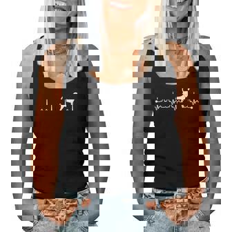 Beagle Heartbeat Ecg Beagle Dog Mum レディースタンクトップ - Kawaiitshirt