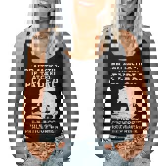 Bear Attack Tip Camping Sarcastic Hiking Women Women Tank Top - Monsterry