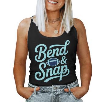 Bend & Snap Game Day Football Tailgate Women Tank Top | Mazezy