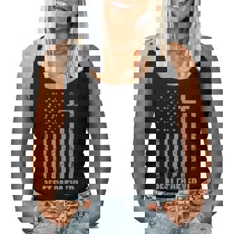 Best Papa Ever Christian Patriotic Dad Usa Flag Fathers Day Women Tank Top | Mazezy