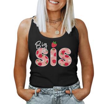 Big Sister Strawberry First Birthday Strawberry Women Tank Top - Thegiftio UK