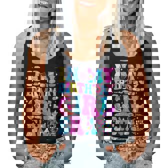 In My Birthday Girl Era Birthday Groovy Tie Dye Girls Women Women Tank Top - Thegiftio