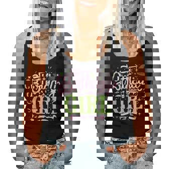 Birthday Witch Pink And Green Birthday Girl Women Tank Top | Mazezy